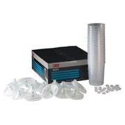 3M Paint Spray Gun Cup Lids & Liners Kit Standard Size;22 oz Capacity;200‑Micron Filter,1 Kit (50 Disposable Lids + 50 Liners + 20 Plugs)