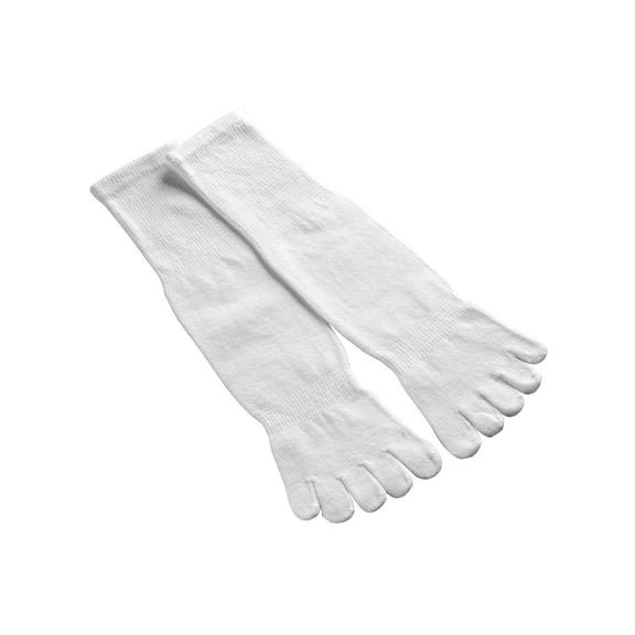 Easy Comforts Toe Socks, White, LG