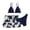 1#Dark Blue206, variant on SONXAHE Toddler Girls UPF 50 Three Piece Bikini Set Breathable Beach Pool Water Park Swimwear