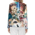 thumbnail image 2 of Genshin Impact Women's Pajama Top 3D Digital Print Sleepwear Trendy Crewneck Pullovers Long Sleeve Shirts S, 2 of 8