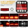 thumbnail image 3 of Wireless Magnetic Trailer Lights Kit, LED Tow Lights with Rechargeable Battery, IP65 Waterproof, 3 of 6