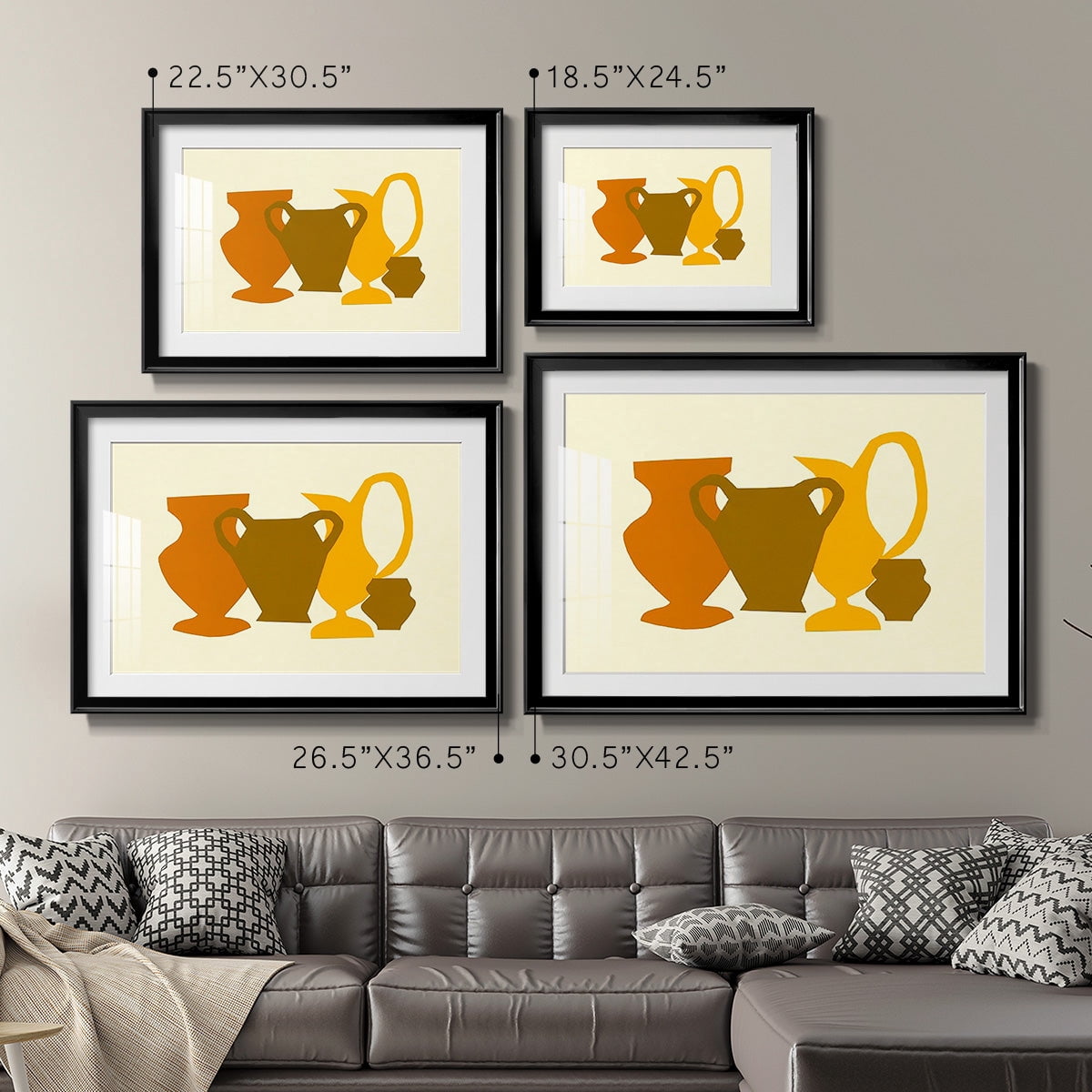 Posing Pottery II Premium Framed Print - Ready to Hang