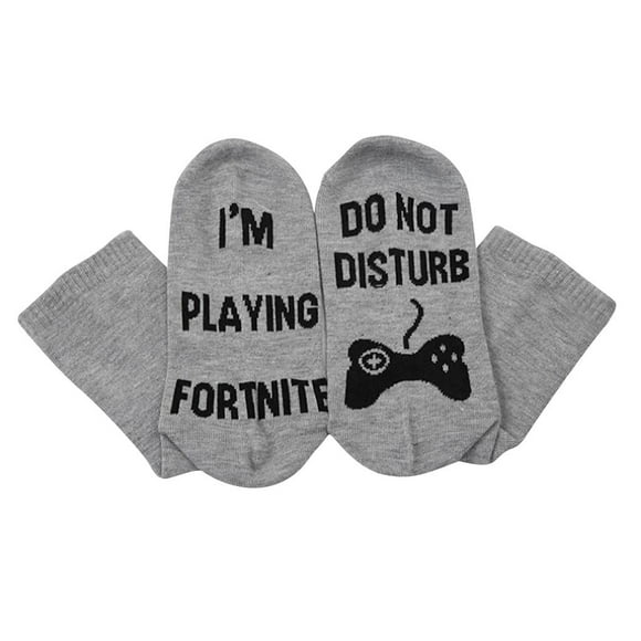 Calcetines Altos para Juegos perfecl de Cumpleaños para Niños Gris y Negro