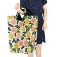 thumbnail image 4 of Yayeee Freestanding Laundry Hamper with Handle Collapsible Large Storage Basket for Clothes, Citrus Fruits, 4 of 7
