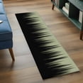 thumbnail image 4 of Kitchen Runner 2 x 6 Ft, Sage Green Black Ombre Non-Slip Residential Carpet, Modern Abstract Striped Gradient Indoor Crawling Mats Runner Rugs for Living Room/Dining Room/Bedroom, 4 of 9