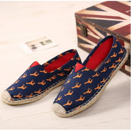

Mens and Womens Espadrilles Breathable Slip On Flats Shoes