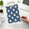 thumbnail image 5 of ALAZA Plastic Clipboard A4 Letter Size Decorative Clipboards for Students Women Men 9" x 12.5" Sport Baseball Star Stipes, 5 of 6