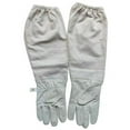 thumbnail image 4 of mdesiwst 1 Pair Beekeeping Gloves Anti-bee Breathable Protective Long Sleeves Canvas Goat Leather Comfortable Beekeeping Gloves, 4 of 7