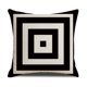 thumbnail image 4 of Almohadas para exteriores Asija en blanco y negro, impermeables, con diseño de arena para el hogar., 4 of 4