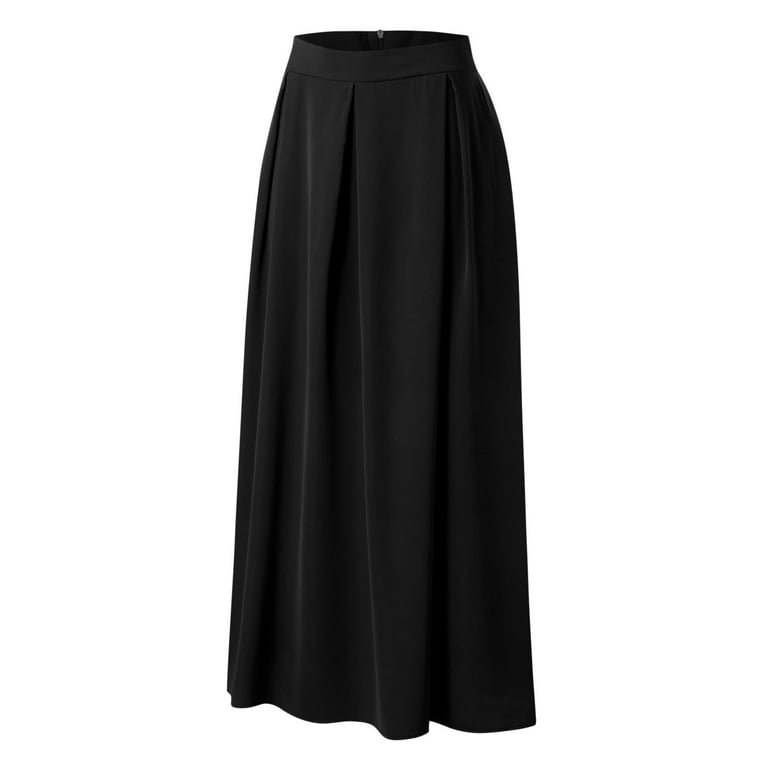 kpoplk Midi Skirts for Women Women Chiffon Mopping Floor Length