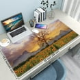 thumbnail image 2 of Desk Mat,Large Mouse Pad 35''''×15.6''''×0.12'''' XXL Extended Gaming Mouse Pad Mat with Non-Slip Base Stitched Eges Mousepad for Computer,Office,Keyboard and Laptop - Tree & Sunflowers, 2 of 6