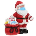 thumbnail image 4 of WASHWEPE Mini Resin Ornaments Santa Claus Shape Garden Decor Outdoor Garden 1Set 1.97X1.18X2.75in, 4 of 7