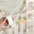thumbnail image 5 of GHOUSE Large Throw Blanket Fluffy Faux Fur Blankets 860GSM 90x108 Inches Blanket for Couch Bed Off-White, 5 of 5