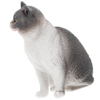 unbranded Plastic Cat Garden Statue Garden Cat Adornment Plastic Cat Statue Cat Garden Decor