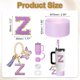 thumbnail image 2 of Juego de accesorios para taza Uxcell para vaso con asa, que incluye cubierta de silicona para popote, bota, tapón a prueba de derrames, encanto de asa, etiqueta de iniciales letra Z, 2 of 7