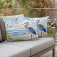 thumbnail image 4 of Pack of 2 Outdoor Pillow Covers 20x12 Inch Waterproof Coastal Birds Throw Pillow Covers,Decorative Couch Pillow Shams Protectors Blue Sky Heron Seabird Tropical Beach Patio Pillowcases Cushion Covers, 4 of 8