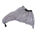thumbnail image 2 of MYG for Waterproof Kayak Spray Skirt Deck Cover Cockpit Protector for Canoe Boat with Adjustable Waist Quick Release Elastic Strap 290T Polyester Taffeta Gray M, 2 of 10