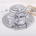 thumbnail image 6 of Hats for Women - Sun Hat Bowler Church Cap, Wide Brim See-through Mesh Women Dress Cap Bridal Hat, 6 of 8