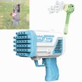 thumbnail image 1 of Bazooka Bubble Machine 32 hoyos Gatling Electric Soap Bubble Toys (Azul), 1 of 5