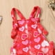 thumbnail image 4 of Mono Para Niñas Pequeñas, Atuendo Para El Día De San Valentín, Monos Con Estampado De Amor, Pantalones Con Tiras Y Estampado De Dibujos Animados Odeerbi  LM103-7555, 4 of 8