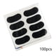 thumbnail image 2 of Eigraketly 100 hojas de pegatinas deportivas para los ojos, autoadhesivas, Color negro, fútbol, ​​Rugby, Hockey, pegatina para la cara, Deportes y aire libre, 2 of 6