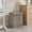 Taupe Gray, variant on Collapsible Folding Corduroy Low Profile Laundry Hamper Storage - Taupe Gray