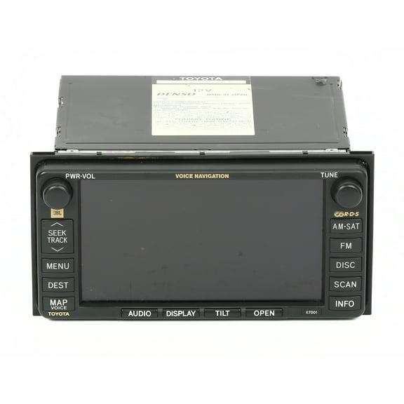 Restored Toyota Solara 2004-2006 Radio AM FM Satellite w Navigation 86120-33590 E7001 (Refurbished)