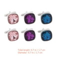thumbnail image 2 of 3 Pairs Rhinestone Cufflinks Jewelry Elegant Classy Male Cufflinks for Wedding, 2 of 8