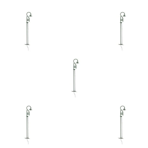 Modelo de Luz Ferroviaria Ounissouiy Farola LED Blanca Cálida Micropaisaje Color Verde (Luz Cálida)