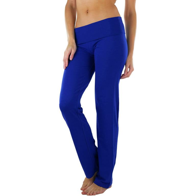 ToBeInStyle Women's Low Rise Sweatpants w/Fold-Over Waistband