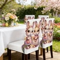 thumbnail image 5 of ChicYu Easter Cute Bunny Chair Covers Stretch Removable Washable Dining Chair Protector Full Wrap Chair Slipcovers for Home Kitchen Dining Room Easter Holiday Party Decor, 5 of 7