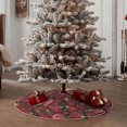 thumbnail image 4 of Rateoe Rose Flowers Pattern Christmas Tree Skirt with Ties , Christmas Tree Decorations, Farmhouse Christmas Decor Xmas Holiday Decorations-36", 4 of 6