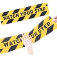 thumbnail image 1 of yeuweold 15 X 60CM 2PCS Watch Your Step Floor Tape Anti-Slip Warning Sign Sticker Anti-Slip Abrasive Sticker for Workplace Home Safety Wet Floor, 1 of 5