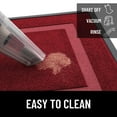 thumbnail image 6 of Buganda Front Door Mat, Heavy Duty Rubber Door Mat Outside, Low Profile Dirt Trapper Welcome Mat, Waterproof Easy to Clean Doormat, Wine Red, 47"x32", 6 of 7