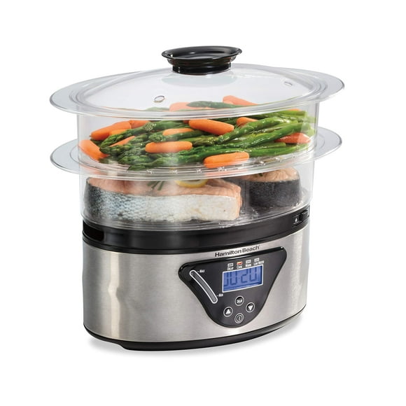 Vaporizador de alimentos y olla arrocera Hamilton Beach Digital de 5,2 L