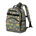thumbnail image 2 of Tractor and Haybales Gray Pattern Cute School Backpack Bag for School with Padded Back and Adjustable Shoulder Straps 15.25"x11.5"x5.25", 2 of 4