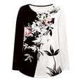 thumbnail image 3 of Womens Tunic Shirts Long Sleeve Open Button Loose Fit Pleated Blouse Tops, 3 of 6