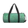 thumbnail image 2 of YFYANG Large Capacity Canvas Gym Bag for Men and Women, Green Texture Round Portable Travel Bags for Sports Fitness, 2 of 8