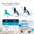 thumbnail image 4 of Silla de playa plegable Caribbean Joe, ligera, rojo/blanco/azul, 4 of 6