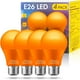 thumbnail image 3 of Bombilla naranja [paquete de 4] – Bombillas LED naranjas A19 de 9 W (equivalente a 60 vatios) – Bombilla naranja con base E26 para exteriores, bombillas de colores para Halloween, Navidad, fiesta, por, 3 of 4