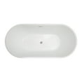 thumbnail image 3 of Vanity Art 59'' x 29.5'' Freestanding Bathtub Soaking, 3 of 5