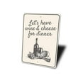 thumbnail image 4 of Wine & Cheese Novelty Sign, Metal Wall Decor - 10x14 inches, 4 of 4