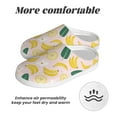 thumbnail image 6 of Lsque Banana With Leaves Pattern Womens Comfort Cotton on Scuff With Memory Foam and Anti-skid Sole Slipper-37/38, 6 of 7