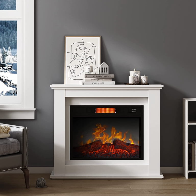 Soges Electric Fireplace, White Electric Fireplace Heater for Home, Living  Room, 35 inch - Walmart.com