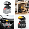 thumbnail image 5 of HIBIBUD 2026 New Jobsite Space Heater Battery Powered 2 Temperature Settings Quiet Operating Compact Suitable for Small Places Foot Warmer Under Desk Space Heater Battery Operated Heater for Car, 5 of 6