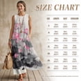 thumbnail image 5 of FOR U DESIGNS Ink Lotus Print Couple Matching Outfit Set Chinese Style Couple Outfits Linen-Style Mens Button Down Shirt Sleeveless Women Long Dress, 5 of 7