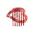 thumbnail image 4 of Unique Bargains 1 Pc Fashion Heart-Shaped Hollow Hair Clips Hairdo Clip Red, 4 of 5