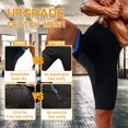 thumbnail image 4 of Lilvigor Men Sauna Pants Sweat Leggings Thermo Capris Slimming Tights Heat Trapping Suit Humanized Mesh Crotch High Waist Sports Shaper Shorts, 4 of 7