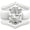 White and Silver, variant on Silicone Ring Stackable Set – 11×8 mm Oval Cut CZ | Patented Design - GlowStone Collection