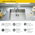 thumbnail image 4 of American Standard Edgewater Zero Radius Dual Mount Stainless Steel 25 in. 1-Hole Single Bowl Kitchen Sink Kit, 4 of 4
